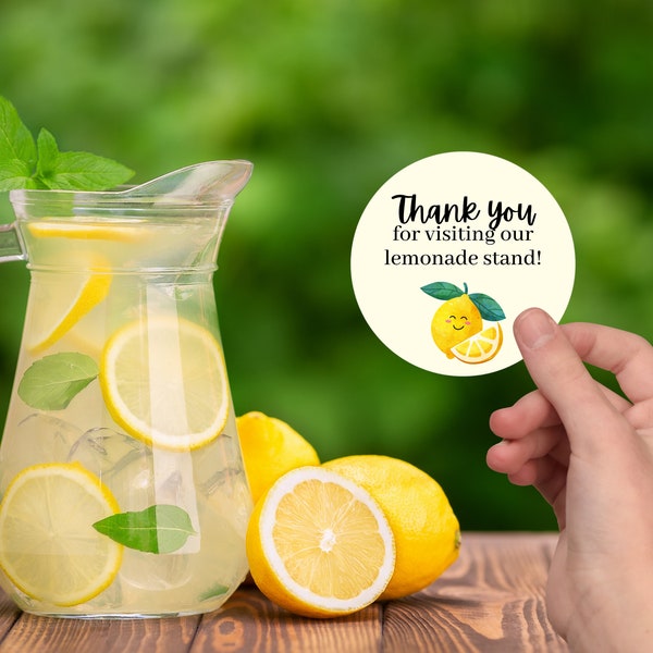 Stickers for Lemonade Stand Cup Stickers for Kids Printable