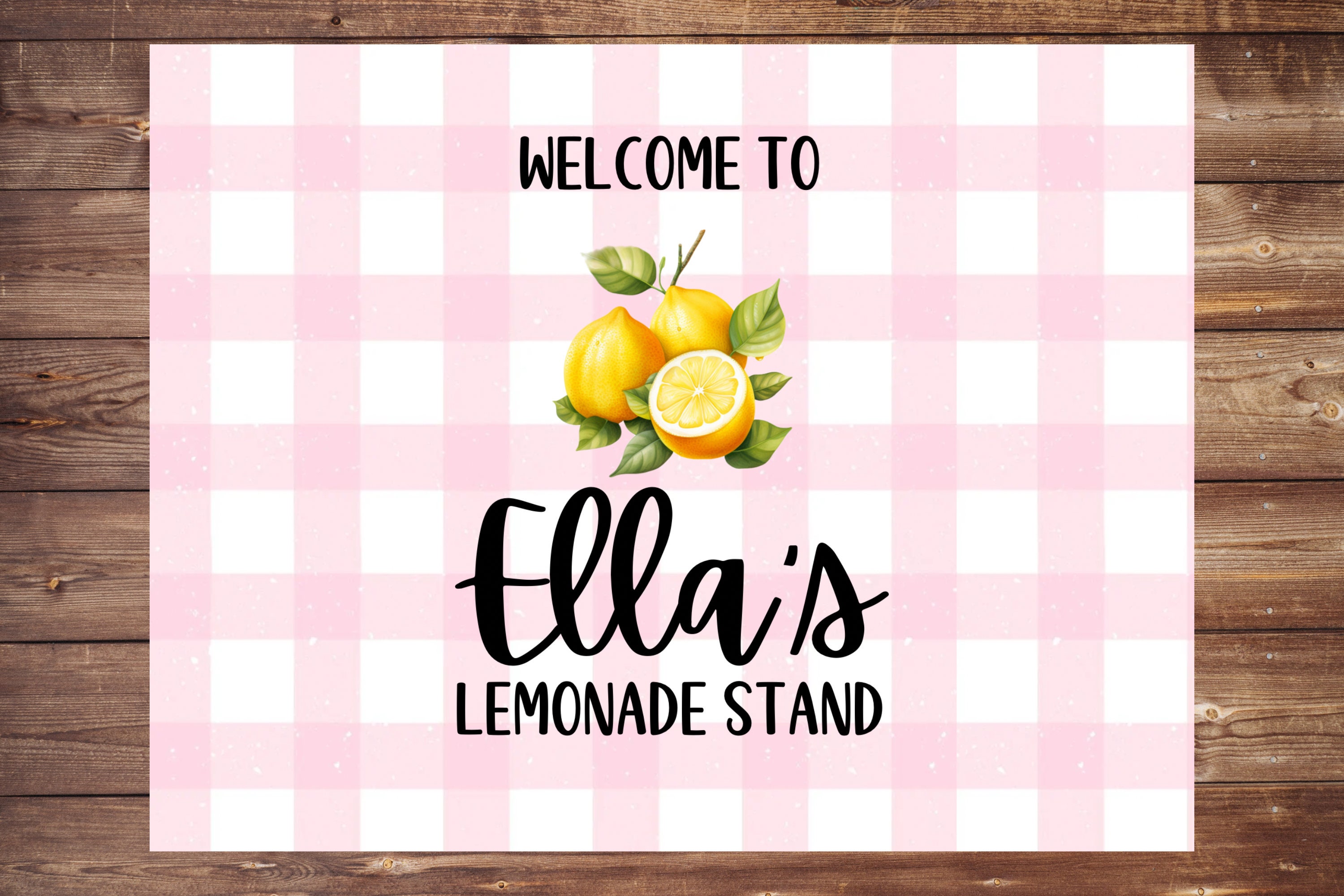 Personalized Lemonade Stand Decorations for Kids Printable Lemonade ...