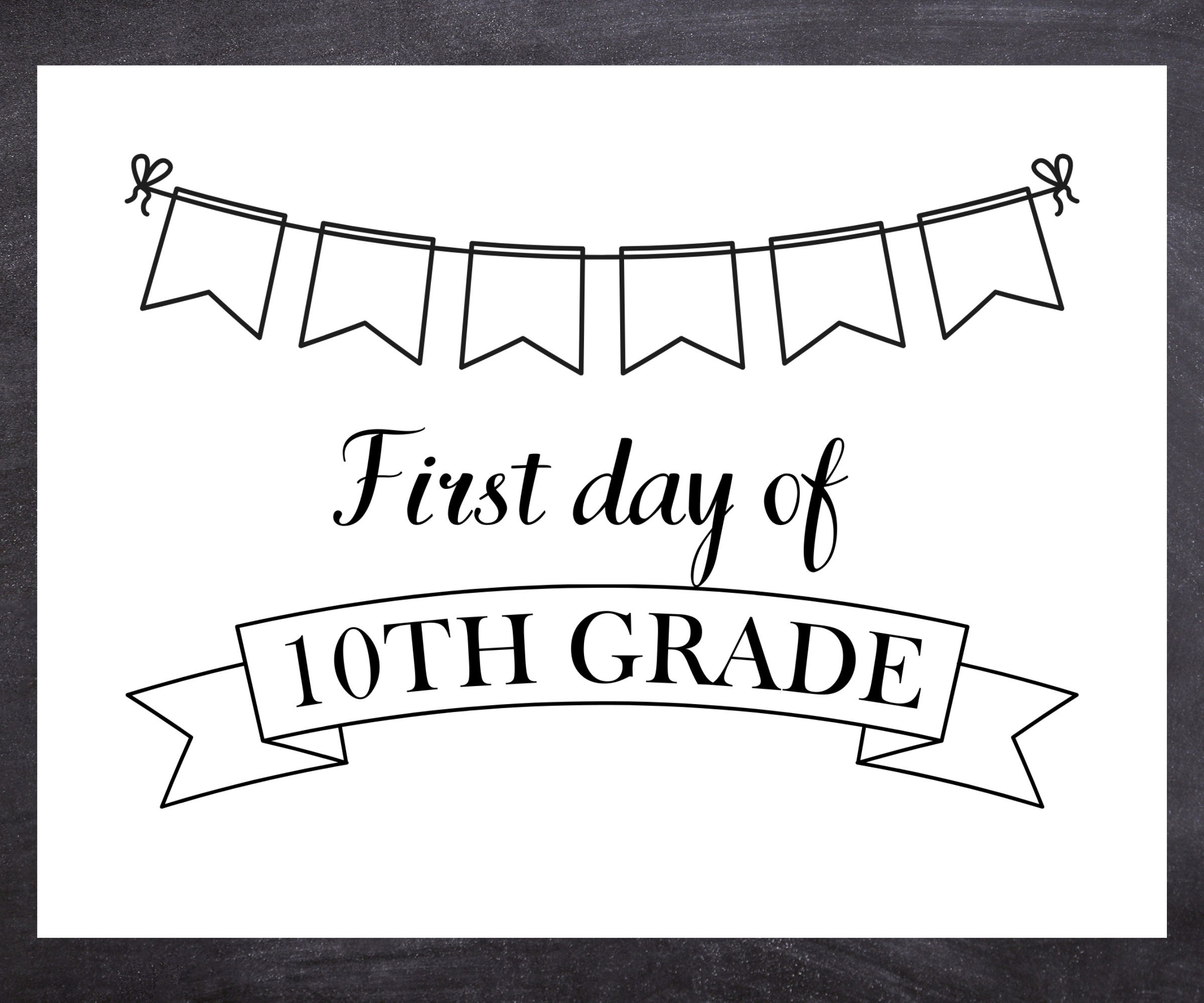 First Day of School Sign Printable - Il Fullxfull.4979058859 Pbvo