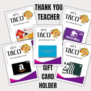 Porte-cartes cadeau joyeux Noël pour professeur Voyons à quel point vous êtes génial ! Téléchargement instantané imprimable