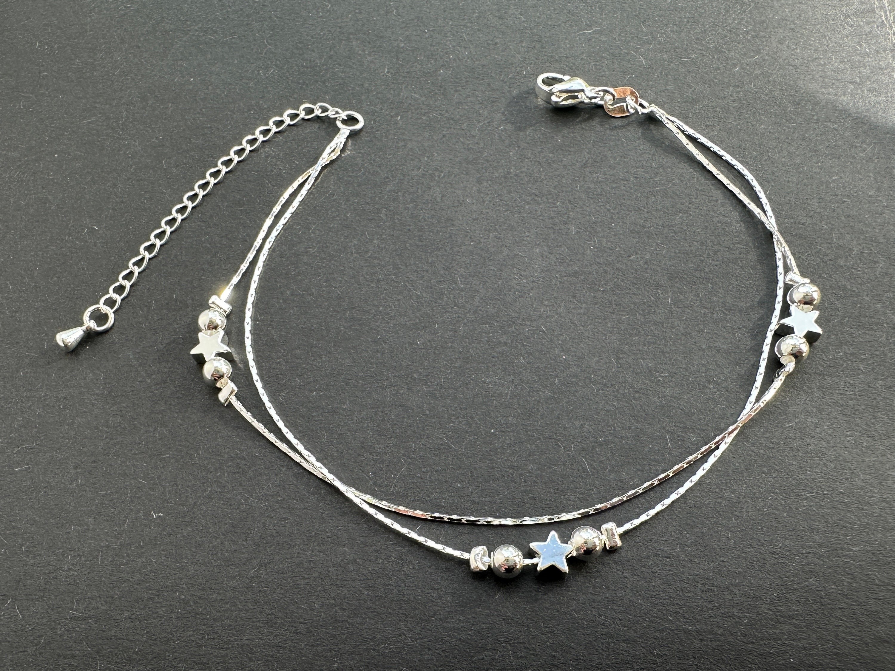 Bracelet de cheville breloque en argent - France