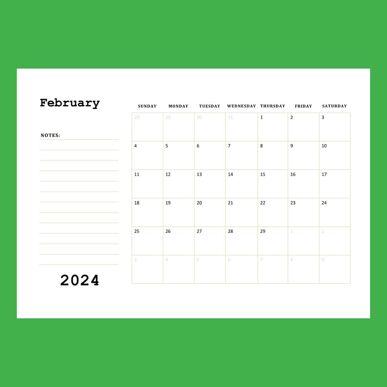 2024 Printable Dog Breeds Calendar Digital Calendar Dog Etsy