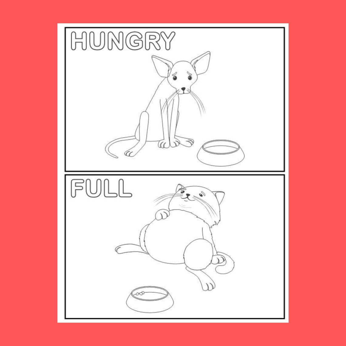 40 Printable Opposite Words Animal Coloring Pages Printable Opposite