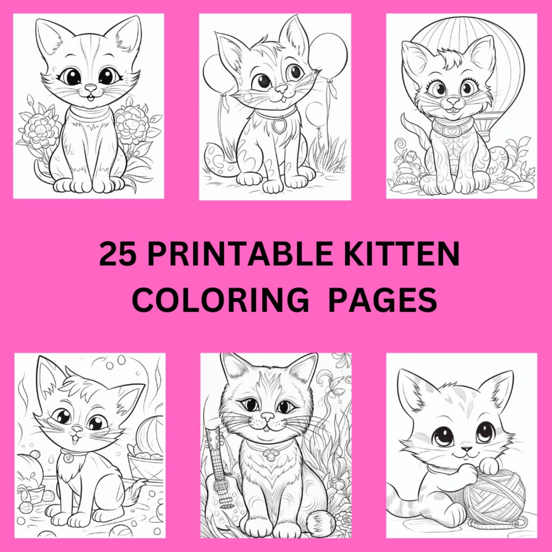 25 Printable Cat Coloring Pages Kitten Coloring Pages Coloring