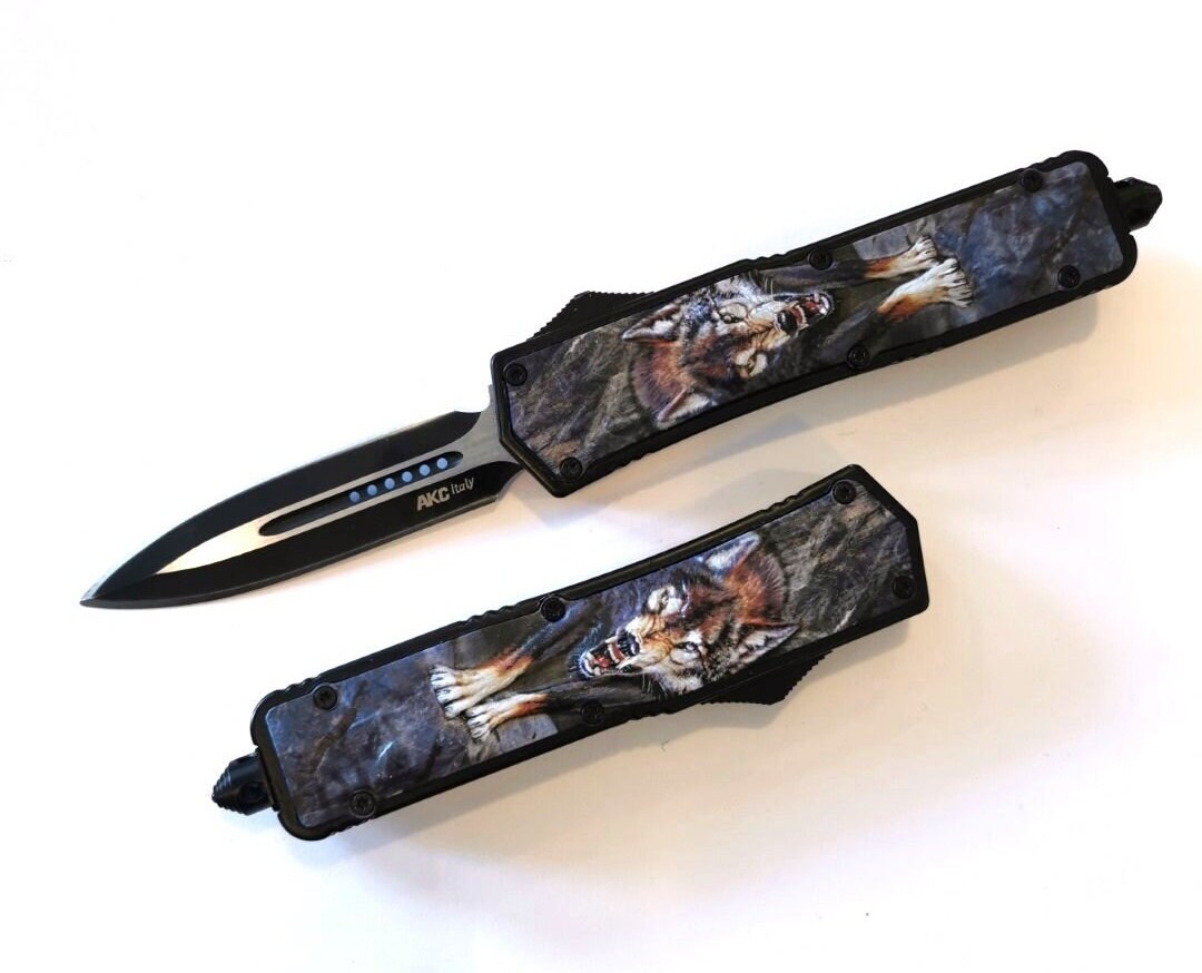 Classic Style Gangster Knife. Man's Folding Knife. Wolf 3D Etsy