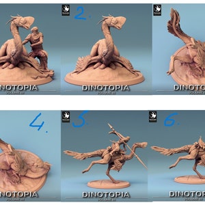 Oviraptor | Dinotopia Pt 3 | by Rescale Miniatures | Dungeons and Dragons | D&D | Tabletop Games | Wargames | Resin Miniature