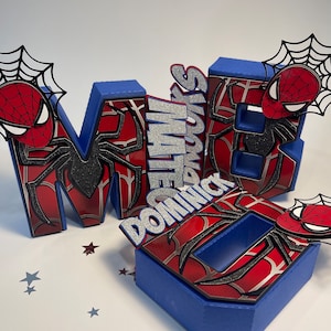 Letras 3D, letra 3D personalizada, decoración de fiesta, letras 3D con nombre, decoración de mesa, decoración de fiesta.