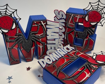 Gepersonaliseerde 3D-letter: handgemaakte feesttafeldecoratie