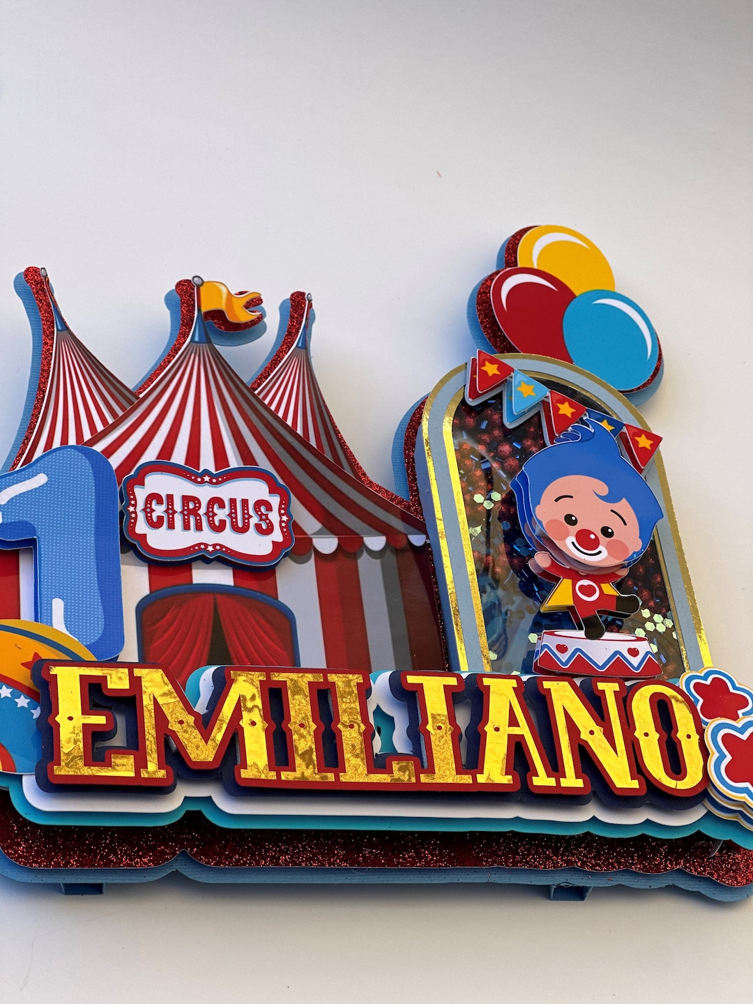 CAKE TOPPER HAPPY BIRTHDAY PERSONALIZZATO CON NOME ED ANNI - Foto 13