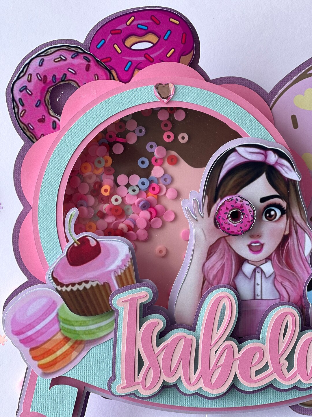 Personalized 3D Shaker Cake Topper: Custom Birthday Party - Etsy