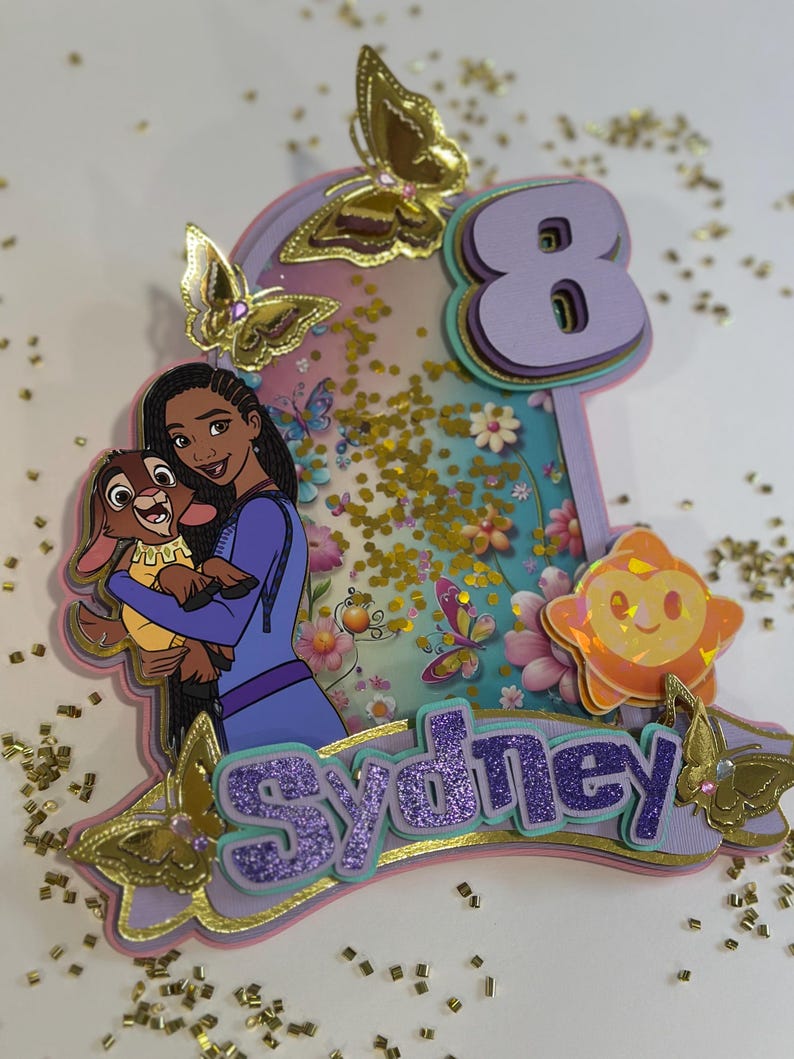 Disney Wish 3D Letters/asha Party Decoration/3d Letters With Name ...