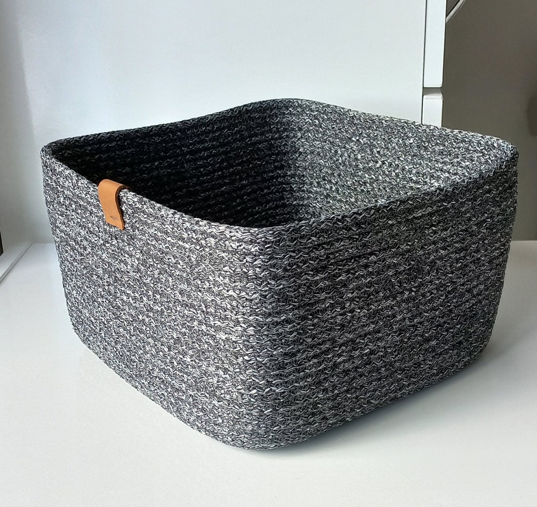 Bulk Order Cotton Woven Basket, Handmade Square Storage Basket, Cotton