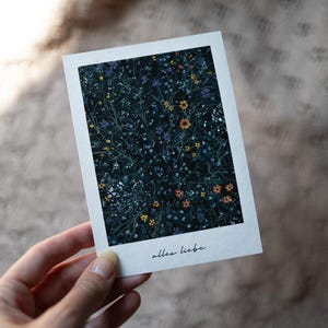 Tout le meilleur - Carte postale aquarelle premium peinte à la main A6 Fleurs Plantes Printemps Soleil Salutations Félicitations Cadeau Carte de vœux Gouache