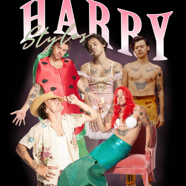 Harry Styles T Shirt Design PNG Descarga instantánea 300 dpi