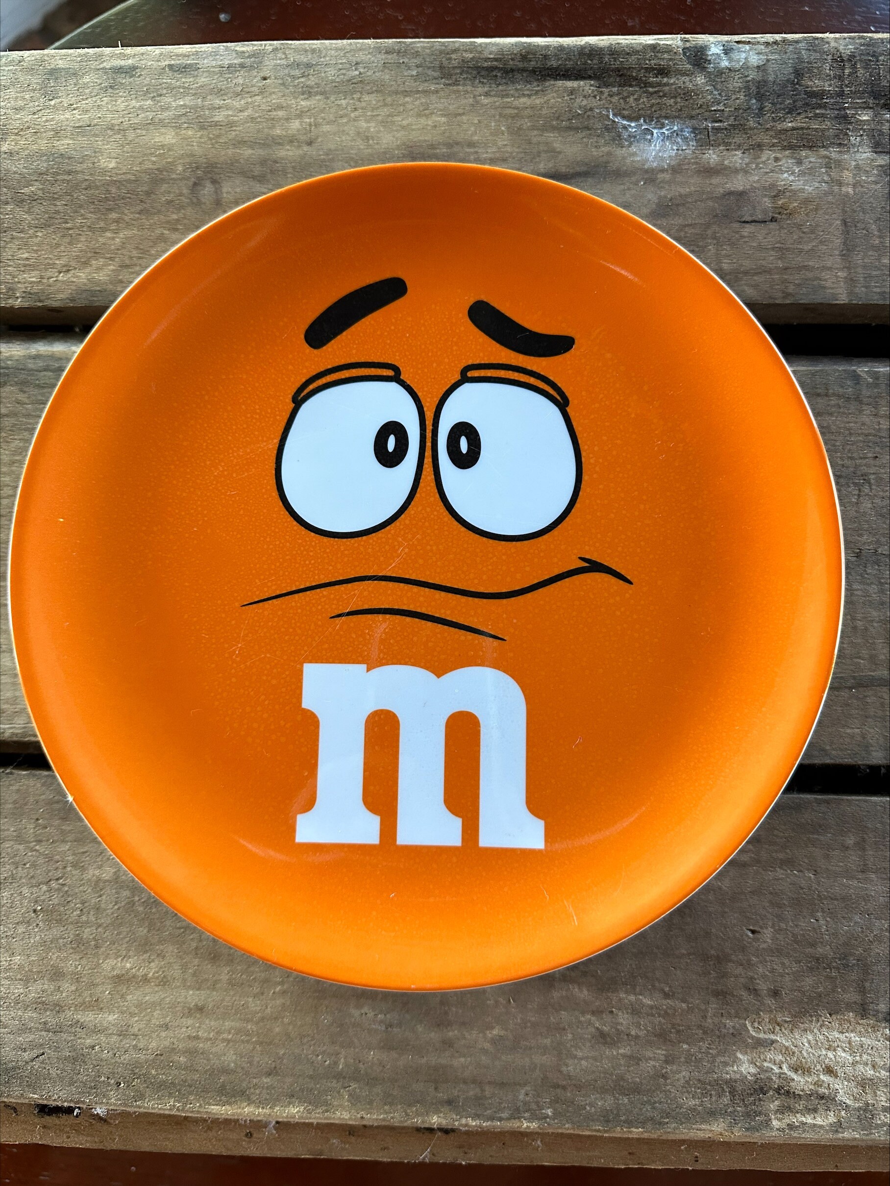 M&M Plastic Plates Set of 4 Etsy