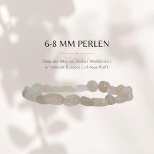 White moonstone beaded bracelet for women, gemstone/semiprecious stone