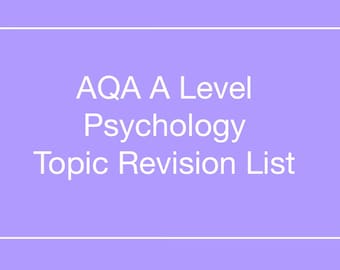 AQA A Level Psychology Detailed Essay Plans - Biopsychology (A*) - Etsy