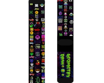 Geometry Dash (Large Characters) - Sublimationssocken