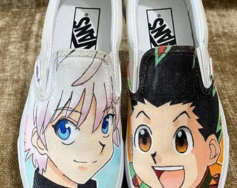 Custom Anime Air Force 1's (gon X Killua) - Etsy
