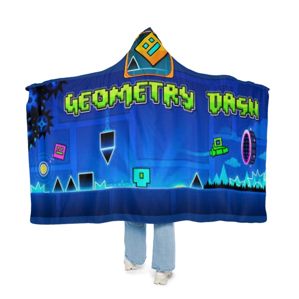 Geometry Dash Stage with Logo - Snuggle Blanket