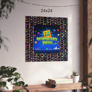 Geometry Dash Matte Vertikale Poster