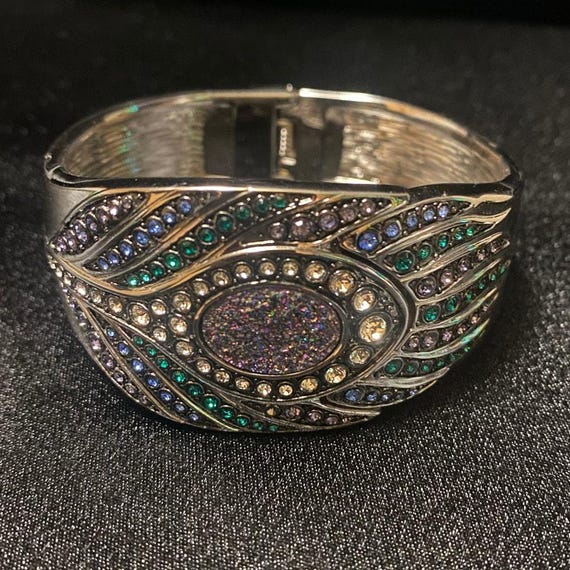 Victoria Wieck Peacock Feather Cuff Watch • Hidden Face  display picture 1