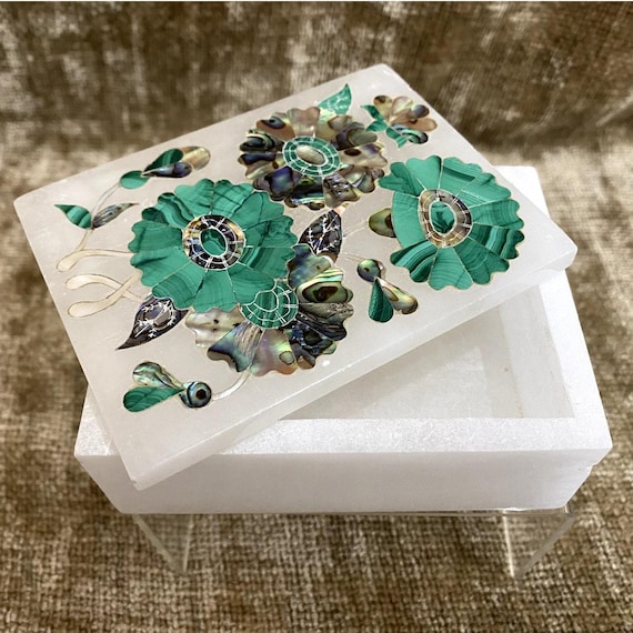 オンライン 未使用品！スイス製 象嵌アクセサリー小物入れ 未使用品