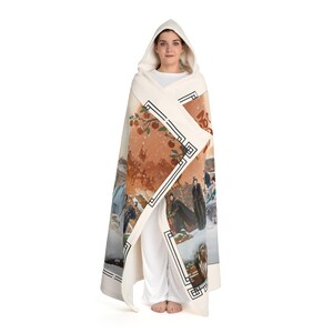 Pursuit of Jade sherpadeken met capuchon | Wuxia fan hoodiedeken | Gezellig tv-showcadeau | Oversized draagbare sherpadeken afbeelding 3