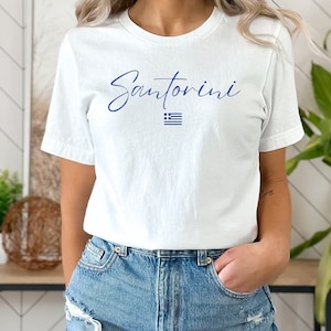 Santorini Greece Shirt, Greek Islands Shirt, Greece Travel T Shirt, Greece Souvenir T Shirt, Santorini Shirt, Santorini Sweatshirt