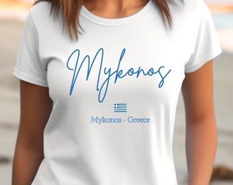 Mykonos Shirt, Mykonos Greece Gift, Mykonos Greece Tshirt, Greek Island Souvenir, Vacation Shirt