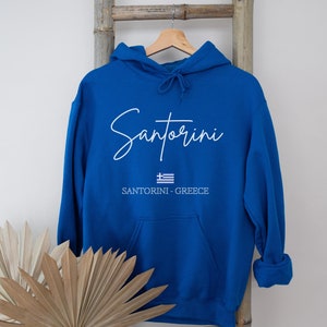 Santorini Hoodie, Santorini Greece Sweatshirt, Santorini Gift, Santorini Trip, Santorini Shirt, Greek Islands Sweater