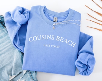 Cousins Beach Sweatshirt, Cousins Shirt, Book Lover Gift, Cousins Beach Crewneck, East Coast