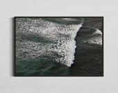 minimalistic Ocean green Wave Fine Art Print, calming Sea Photograph, Fine Art Home Decor, Ocean Lovers, 24 x 36'' Print, Northland NZ