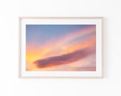 rainbow cloud dream printable artwork, digital download modern wall decor, colorful sky Fine Art Photo, kids space