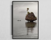 minimal Togean Islands Sulawesi Scenic Ocean Fine Art Print, Dreamy Lone Island Landscape Fine Art Home Decor, Gift Nature Lovers