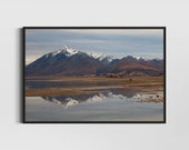 Lake Tekapo New Zealand Scenic Landscape Photo, Macaulay River Fine Art Print 24 x 36", decorative Artwork for Nature Lovers, Gift Idea