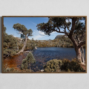 Cradle Mountain Dove Lake Fine Art, Scenic Landscape Photo of Tasmanian Wilderness, 24 x 36 Print, decorative Artwork for Nature Lovers image 1