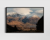 Southern Alps, Arrowtown New Zealand Scenic Landscape Photo, 24 x 36" Fine Art Print, Artwork for Outdoor Lovers, Gift for Nature Lovers