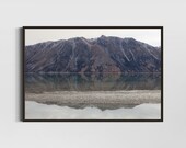 Mirroring Mountains, Lake Tekapo South Island Landscape Photo, New Zealand Fine Art Print 24 x 36", decorative Artwork for Nature Lovers