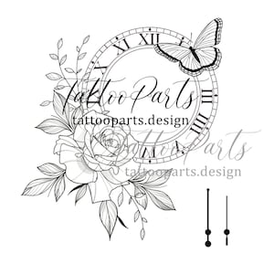 tatuaje de reloj