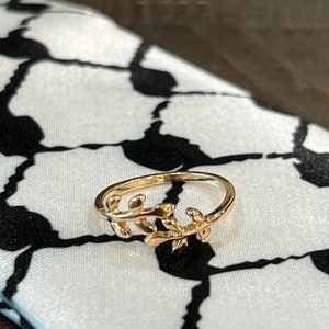 Palestine olive vines  rings | gold  Color | Palestinian Accessories | Palestine Gift | Palestinian ring adjustable