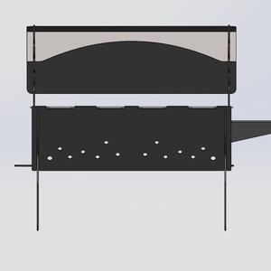 Fire Pit,Fire Pit Collapsible BBQ Barbecue Dxf files for plasma, Grill Fire Pit, Cnc ,Foldable,Plasma,Laser,Portable,Dxf,Svg, For Camping zdjęcie 5