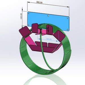 エアホース、コードホルダー DXF プラズマ切断ファイル、延長ケーブルラック、レーザー CNC カットベクターパターン、ワークショップツールオーガナイザー