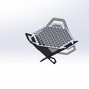 Fogata plegable para barbacoa, archivos DXF para plasma, parrilla para fogata, CNC, plegable, plasma, láser, portátil, DXF, SVG, para acampar