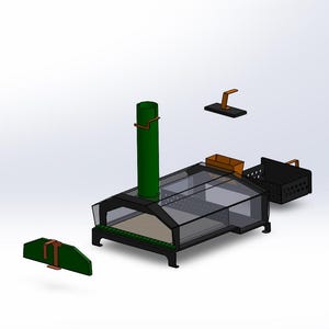 Metal pizza oven,Lasercut pizza oven,Flatpack pizza oven,Weldable pizza oven,Metal oven design,Industrial pizza oven design