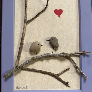 Love Birds - Pebble Art