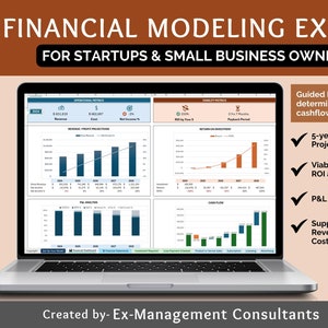 Business Plan Financial Projection Excel for Startups and Small Business Owners | Excel Template | Financial Modeling | Startup breakeven