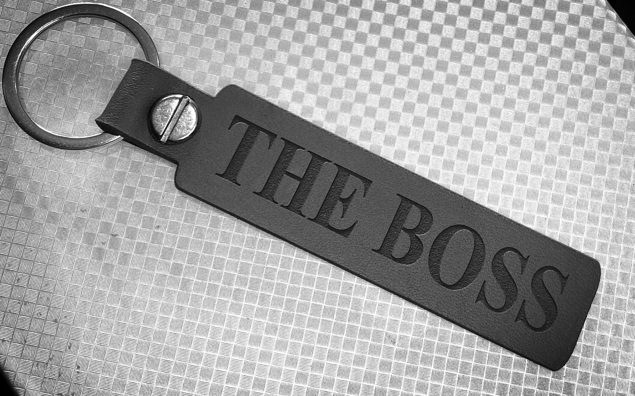 Relaterede Bule ale THE BOSS Black Leather Key Chain Keyring Fob Great Gift - Etsy