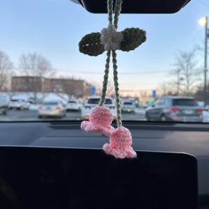 Crochet car hanger