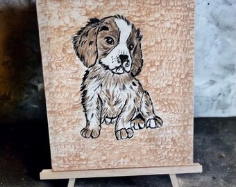 8x10 Painting Wall Decor Dog Painting